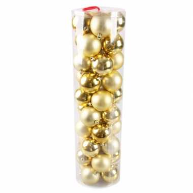 40 gouden kerstballen 6 cm