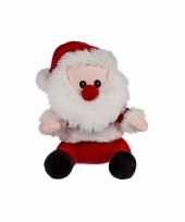 1x kerstman pluche decoratie poppen 20 cm knuffels
