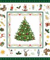 20x kerstservetten met kerst figuren 33 cm