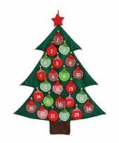 Adventskalender kerstboomvorm vilt 95 cm