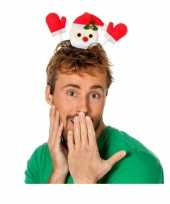 Kerst haarband met zwaaiende kerstman