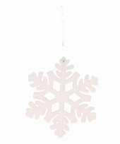 Kerstboomhanger sneeuwvlok wit type 1