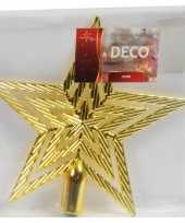 Kerstboompiek gouden ster 21 cm