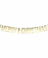 Merry christmas kerst feest party banner letterslinger versiering karton 175 cm