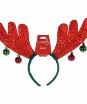 Rendiergewei diadeems haarbanden met kerstbelletjes
