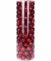 Rode kerstballen set 6 cm
